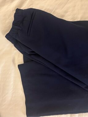 GAP Women’s Wide Leg Navy Dress Pants - Classic Tailored Trousers - Easy Trouser